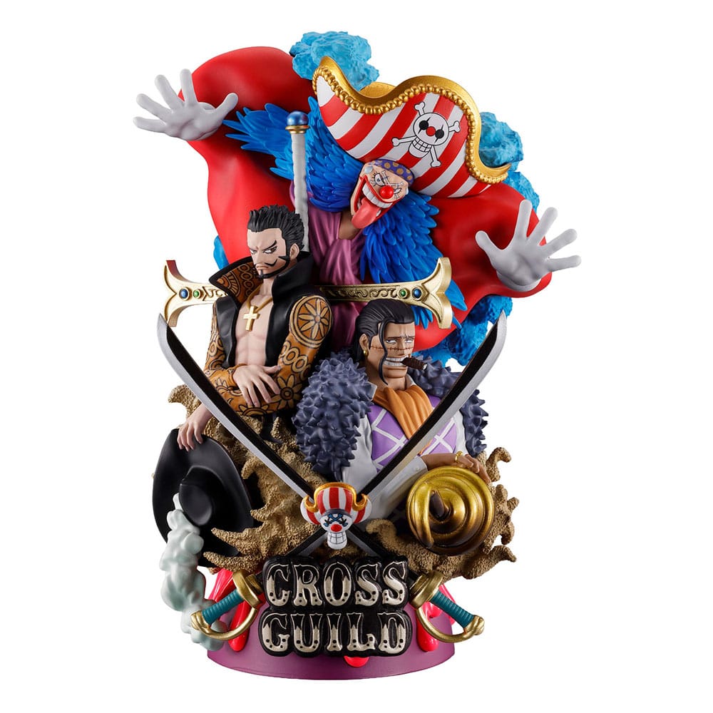 One Piece Petitrama DX PVC Mini-Statue Logbox Re Birth 03 Cross Guild 15 cm Minifiguren Yokina