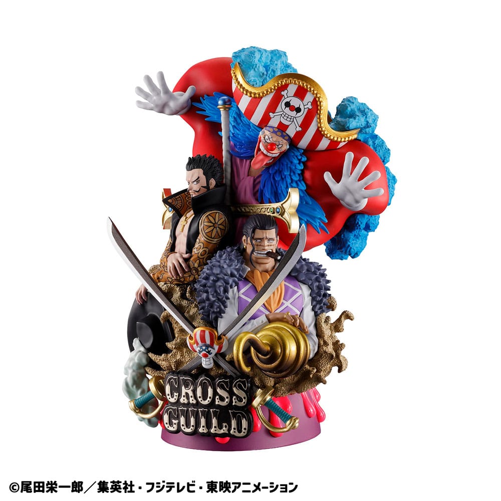 One Piece Petitrama DX PVC Mini-Statue Logbox Re Birth 03 Cross Guild 15 cm Minifiguren Yokina