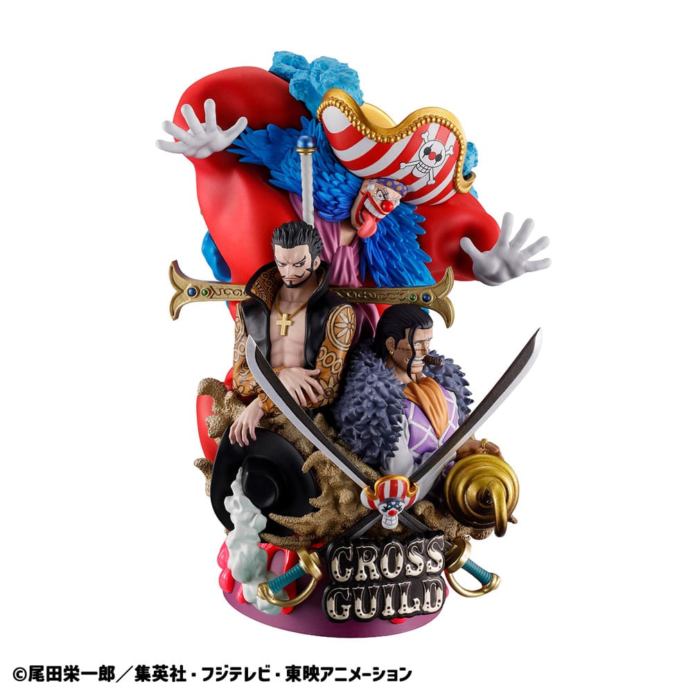 One Piece Petitrama DX PVC Mini-Statue Logbox Re Birth 03 Cross Guild 15 cm Minifiguren Yokina