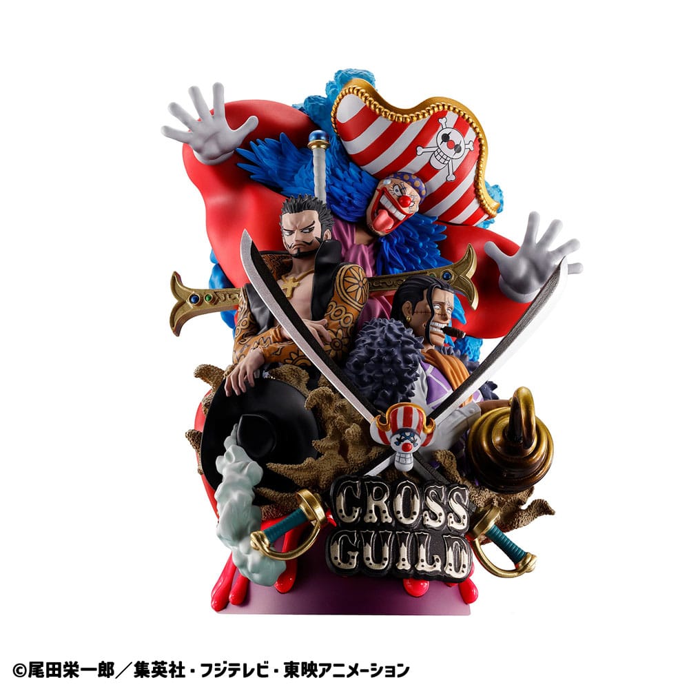 One Piece Petitrama DX PVC Mini-Statue Logbox Re Birth 03 Cross Guild 15 cm Minifiguren Yokina
