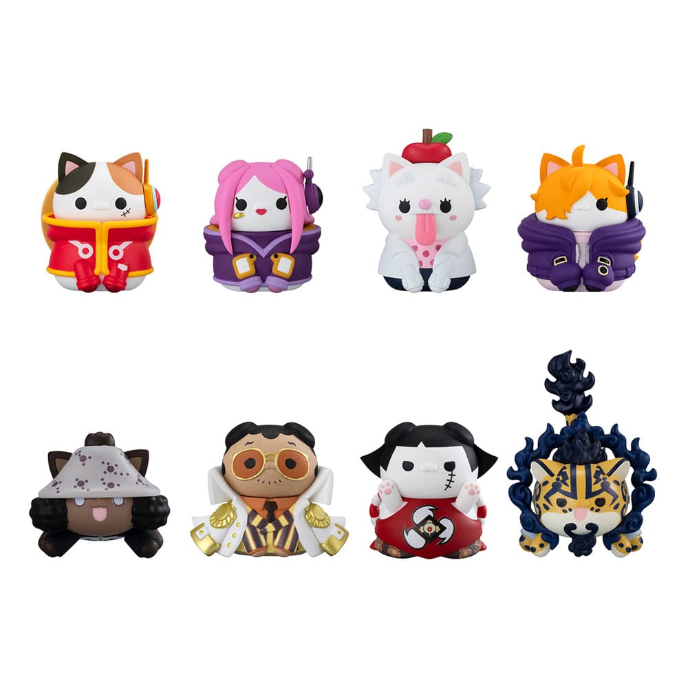 One Piece Mega Cat Project 8 Sammelfiguren Egghead NyanPieceNyan! 3 cm Minifiguren Yokina