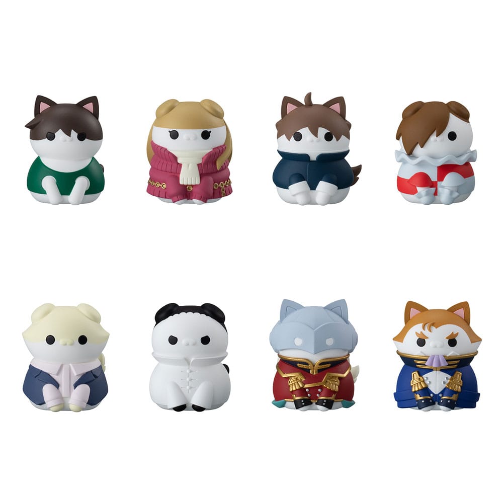 Mobile Suit Gundam Mega Cat Project New Mobile Report Gundam Wing Nyandam 8 Sammelfiguren Cats Transformation Mission Accomplished! 3 cm Minifiguren Yokina