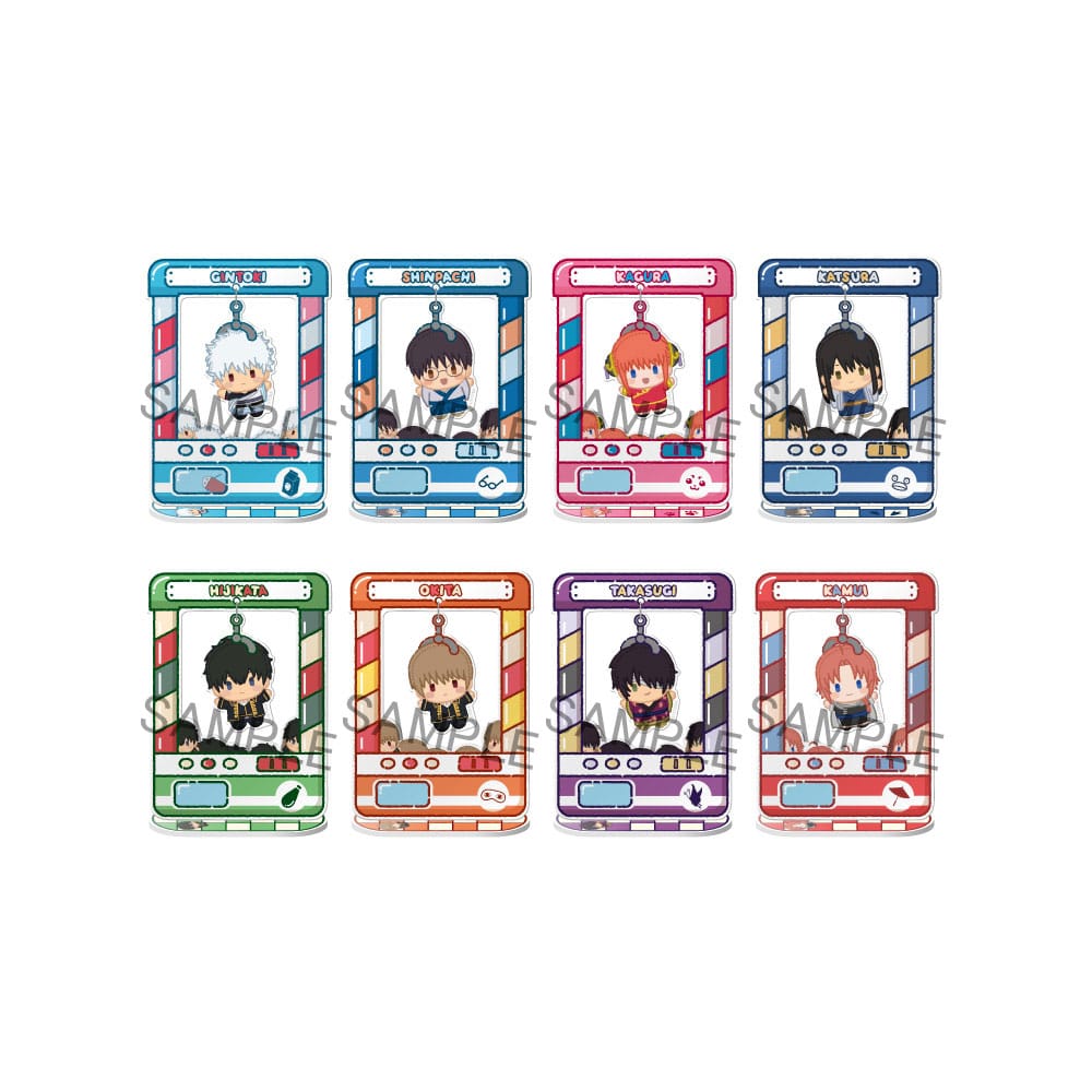 Gintama 8 Acryl Figuren Chara Catcher 9 cm Minifiguren Yokina