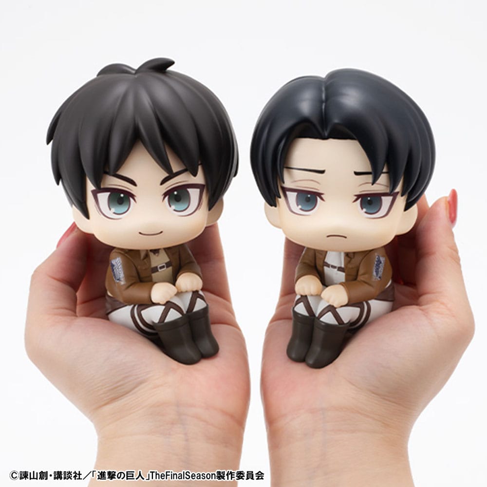 Attack on Titan Look Up PVC Statue Eren Jaeger & Levi Set (with gift) 11 cm Minifiguren Yokina