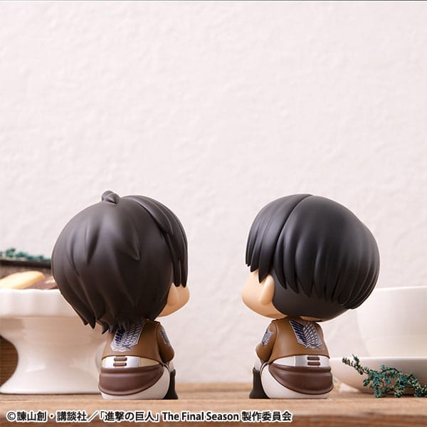 Attack on Titan Look Up PVC Statue Eren Jaeger & Levi Set (with gift) 11 cm Minifiguren Yokina
