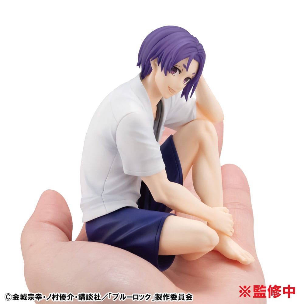 Blue Lock G.E.M. Serie PVC Statue Reo Mikage Palm Size 9 cm Prizefiguren Yokina