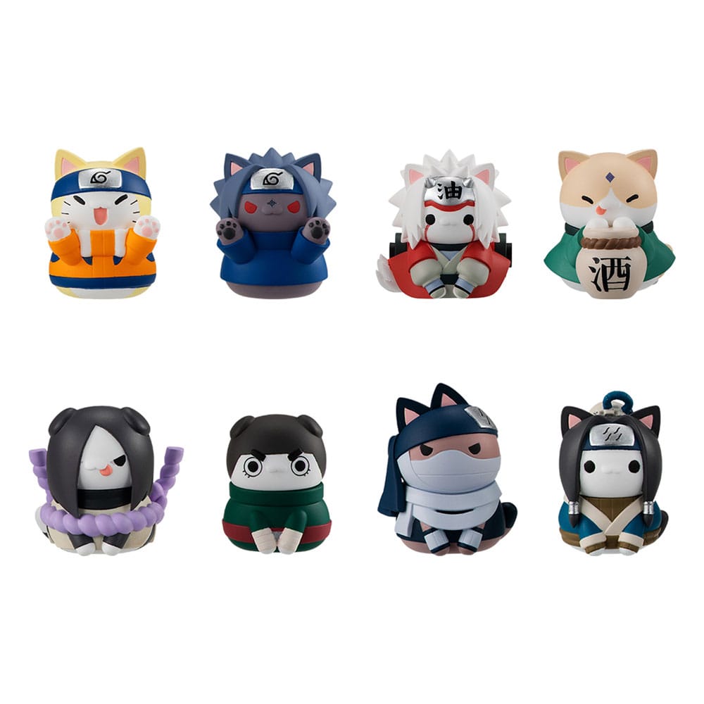 Naruto Shippuden Mega Cat Project Nyaruto! 8 Sammelfiguren Come here Sasuke-kun 3 cm Minifiguren Yokina