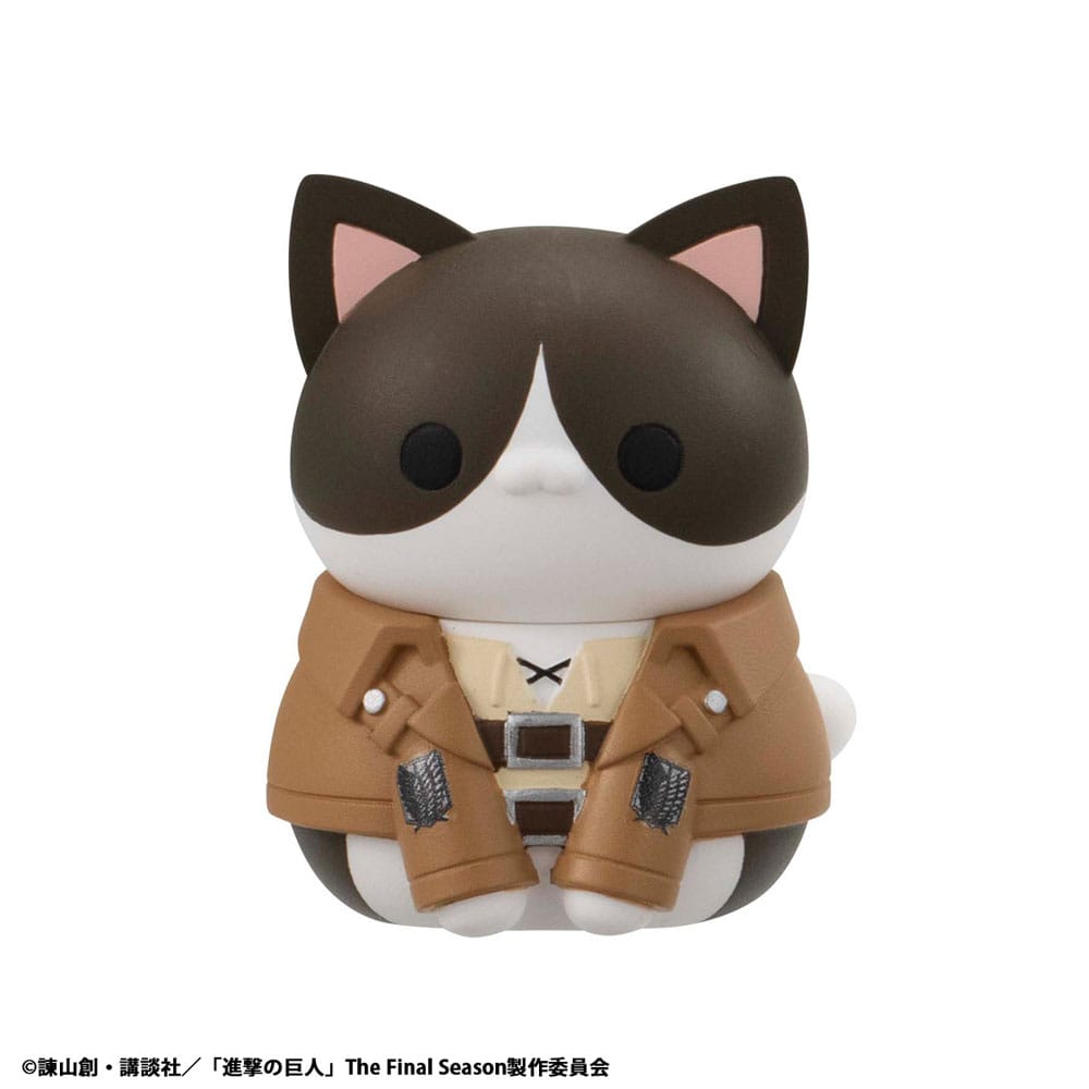 Attack on Titan Mega Cat Project Attack on Tinyan 8 Sammelfiguren Gathering Scout Regiment danyan! 3 cm Minifiguren Yokina