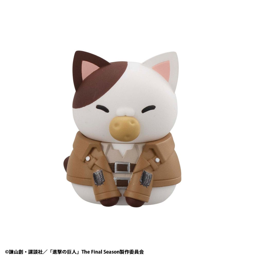 Attack on Titan Mega Cat Project Attack on Tinyan 8 Sammelfiguren Gathering Scout Regiment danyan! 3 cm Minifiguren Yokina