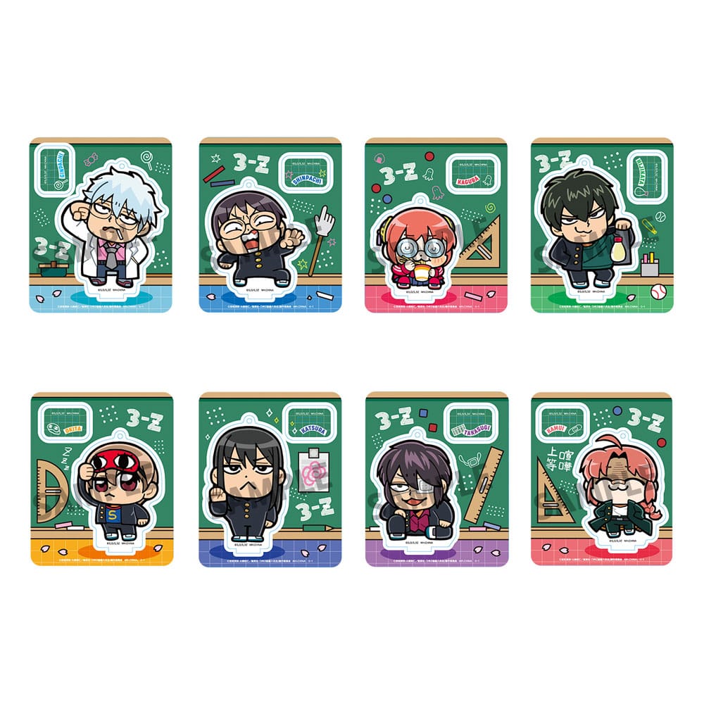 Gintama 8 Acryl Figuren 3-Z Ginpachi Sensei x Okawabukubu the Youth 6 cm Minifiguren Yokina
