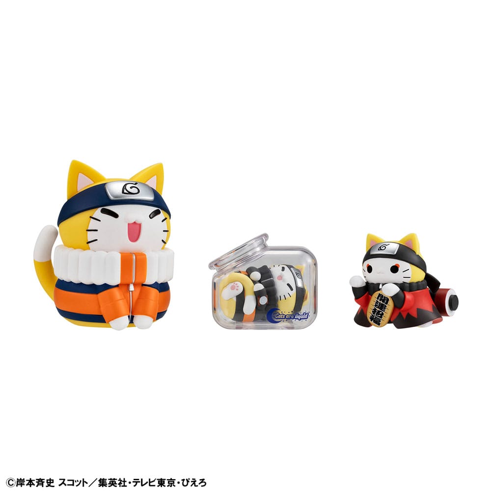 Naruto Shippuden Mega Cat Project Nyaruto! 8 Sammelfiguren Good Night Nyaruto! 3 cm Minifiguren Yokina