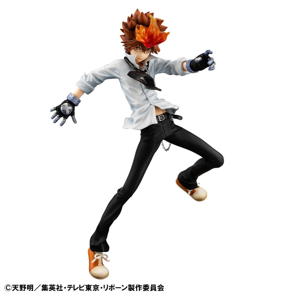 Katekyo Hitman Reborn! G.E.M. Serie PVC Statue Tsunayoshi Sawada & Kyoya Hibari & Reborn Set 21 cm Prizefiguren Yokina