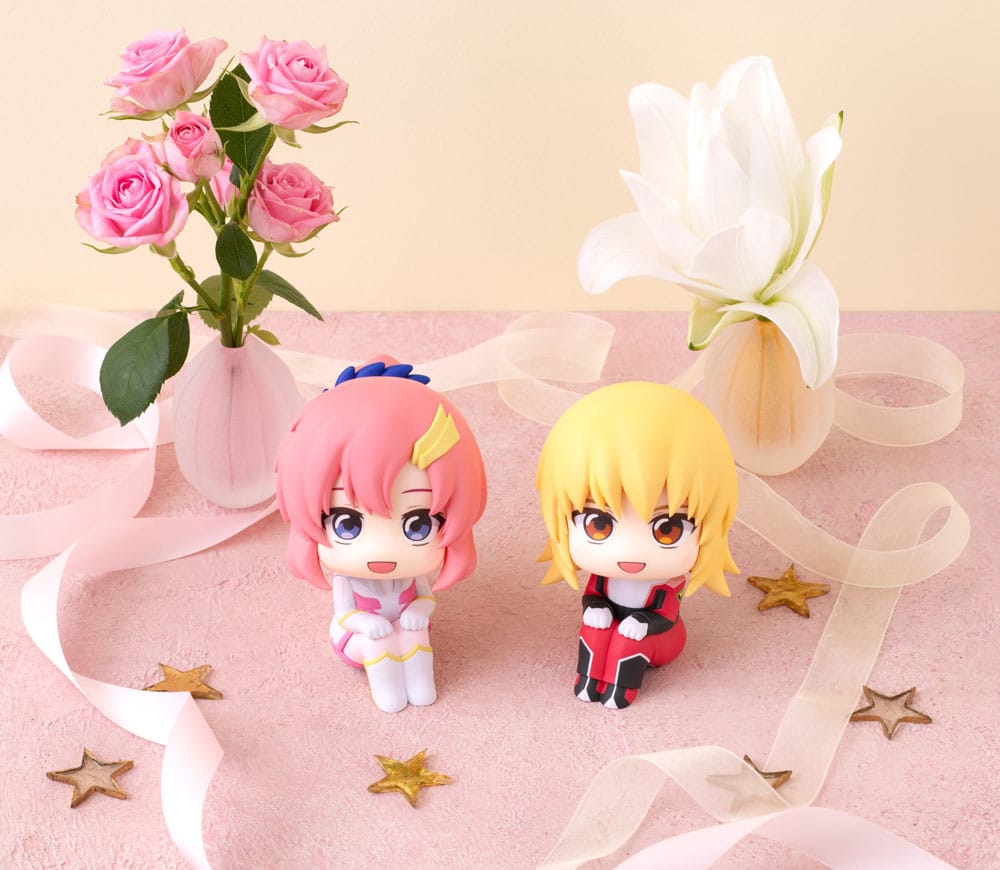 Mobile Suit Gundam Seed Freedom Look Up PVC Statue Lacus Clyne & Cagalli Yula Athha (with gift) 11 cm Prizefiguren Yokina