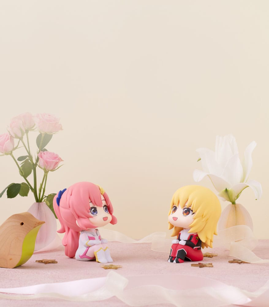 Mobile Suit Gundam Seed Freedom Look Up PVC Statue Lacus Clyne & Cagalli Yula Athha (with gift) 11 cm Prizefiguren Yokina