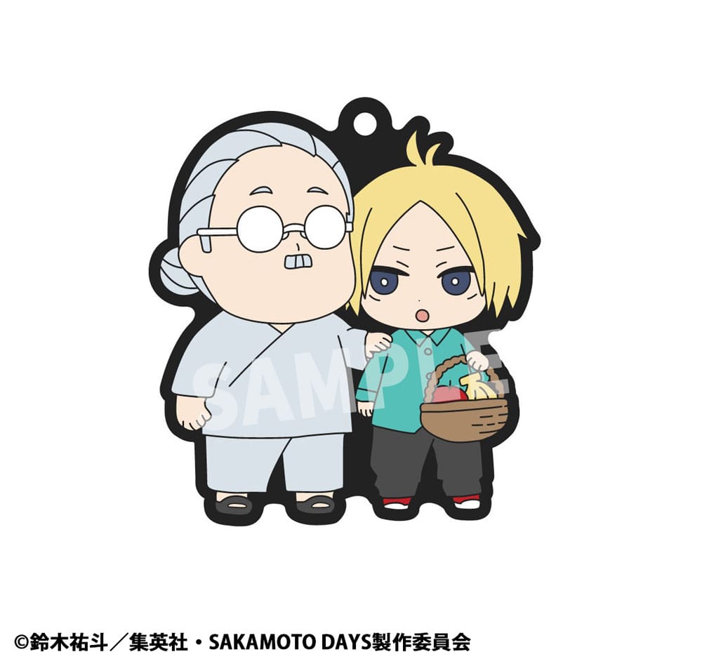 Sakamoto Days Rubber Mascot Buddycolle 6 Gummi-Anhänger Vol. 2 7 cm Schlüsselanhänger Yokina