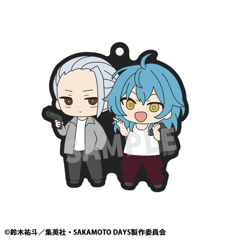 Sakamoto Days Rubber Mascot Buddycolle 6 Gummi-Anhänger Vol. 2 7 cm Schlüsselanhänger Yokina
