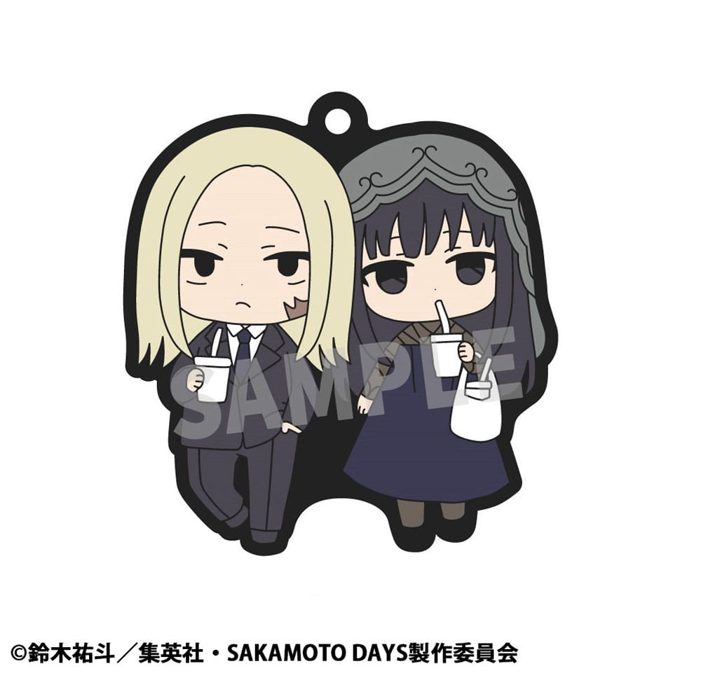 Sakamoto Days Rubber Mascot Buddycolle 6 Gummi-Anhänger Vol. 2 7 cm Schlüsselanhänger Yokina