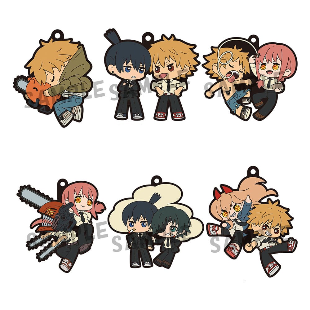 Chainsaw Man Rubber Mascot Buddycolle 6 Gummi-Anhänger 6 cm Schlüsselanhänger Yokina