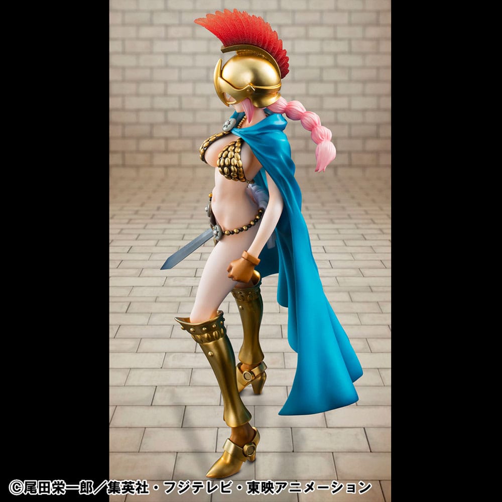 One Piece P.O.P PVC Statue Gladiator Rebecca Sailing Again Super Limited Reprint Ver. 22 cm Prizefiguren Yokina