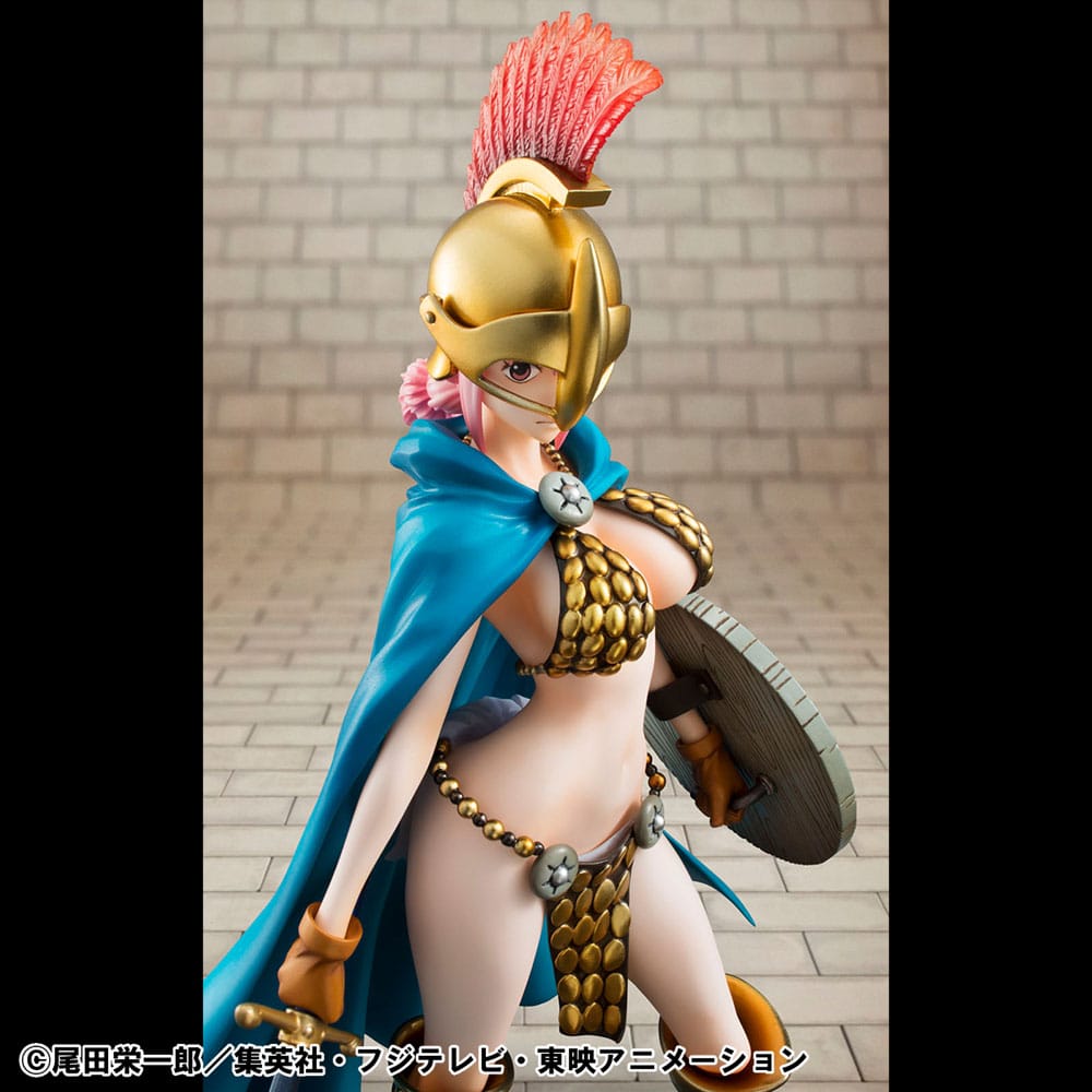 One Piece P.O.P PVC Statue Gladiator Rebecca Sailing Again Super Limited Reprint Ver. 22 cm Prizefiguren Yokina