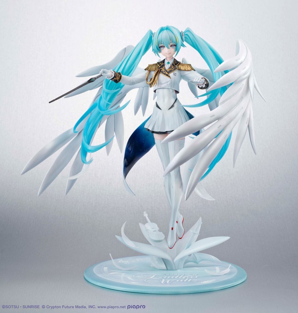 Mobile Suit Gundam x Hatsune Miku Lucrea PVC Statue Hatsune Miku x Wing Gundam Zero EW 45th Anniversary 27 cm Prizefiguren Yokina
