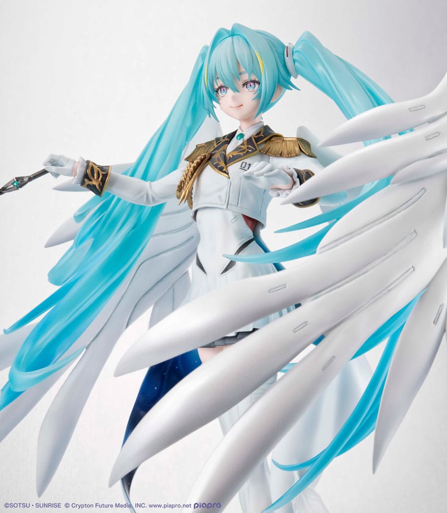 Mobile Suit Gundam x Hatsune Miku Lucrea PVC Statue Hatsune Miku x Wing Gundam Zero EW 45th Anniversary 27 cm Prizefiguren Yokina