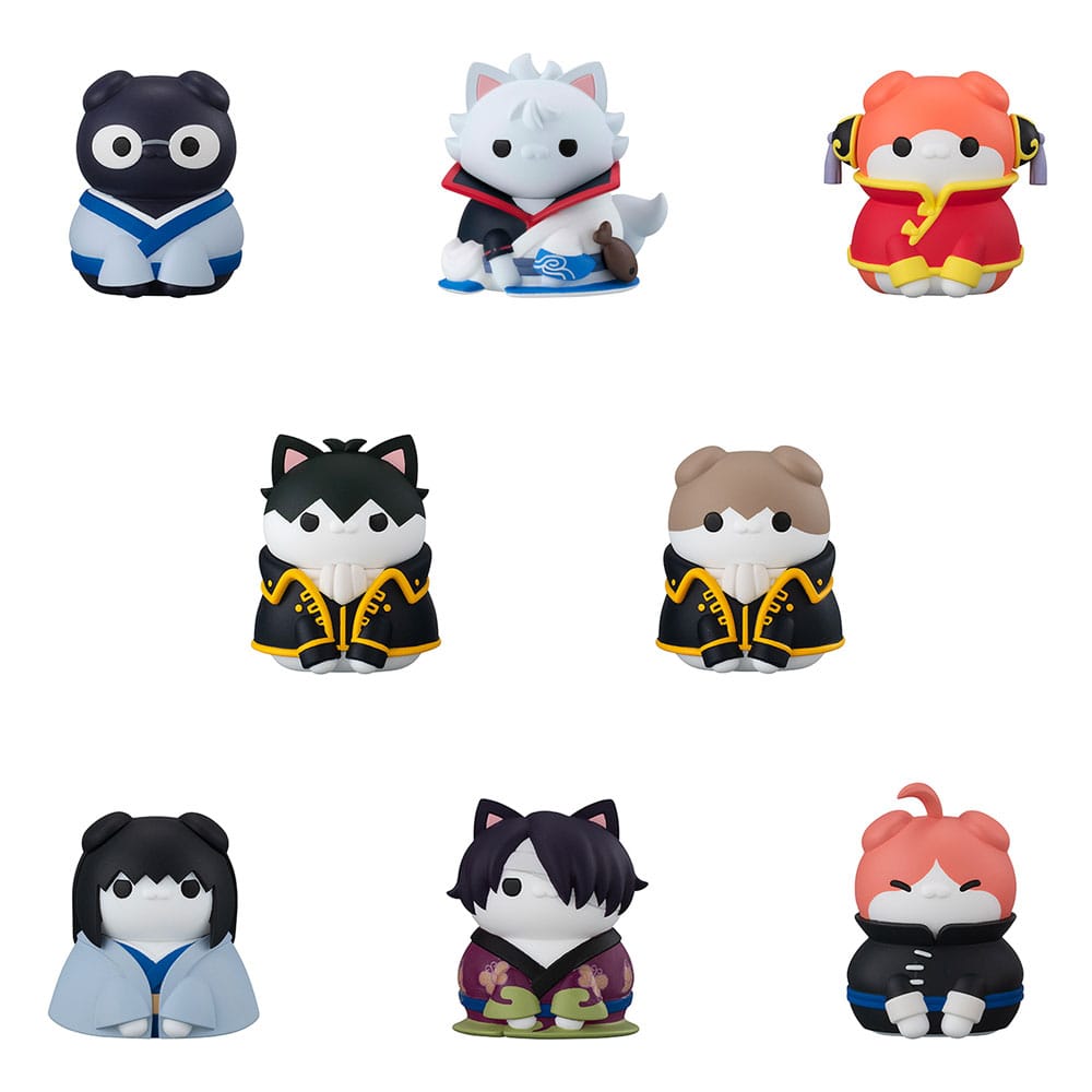 Gintama Mega Cat Project Nyantama Go Meow-Meow Edition! 8 Sammelfiguren 3 cm Minifiguren Yokina