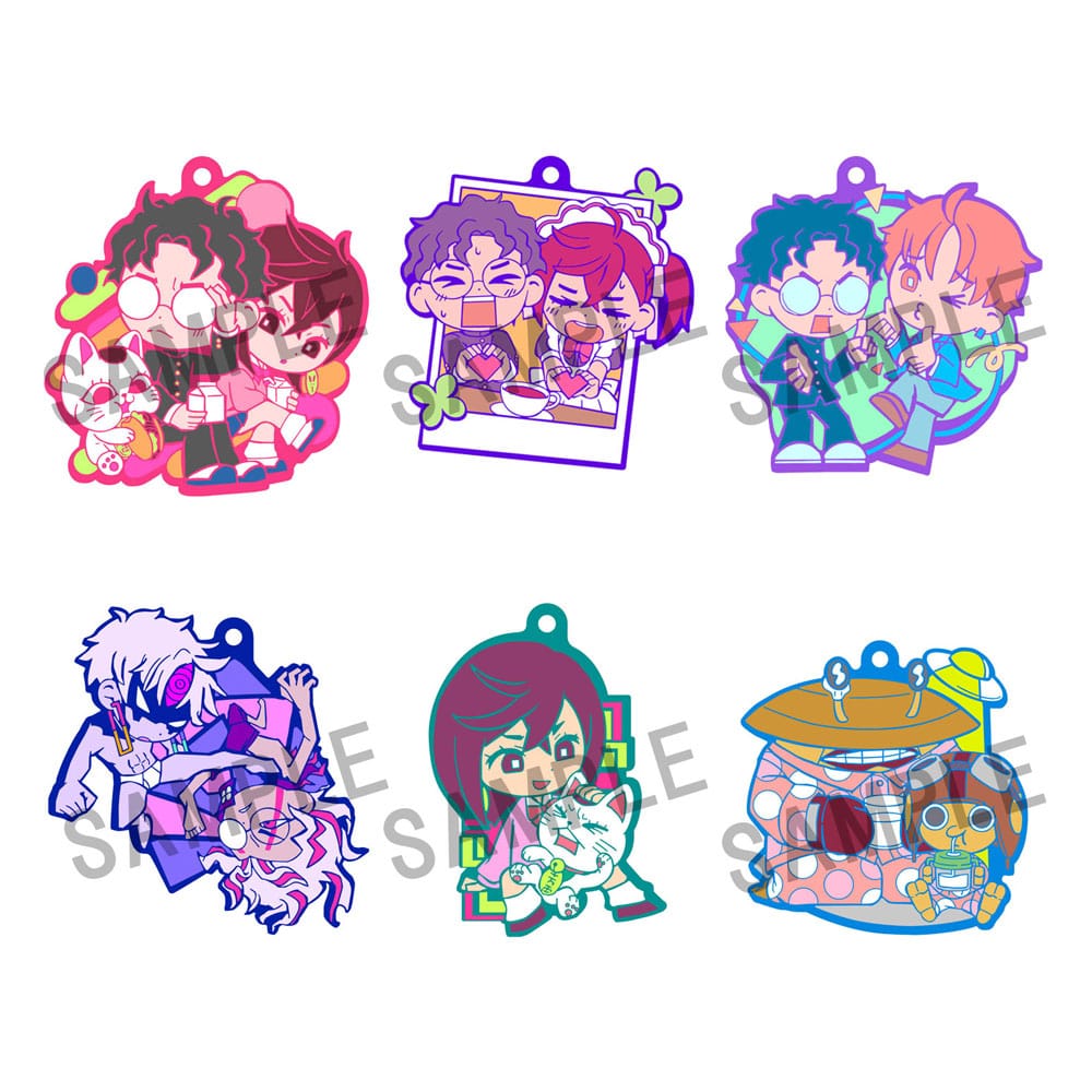 Dandadan Rubber Mascot Buddycolle 6 Gummi-Anhänger Vol. 2 Blind Box 7 cm Schlüsselanhänger Yokina