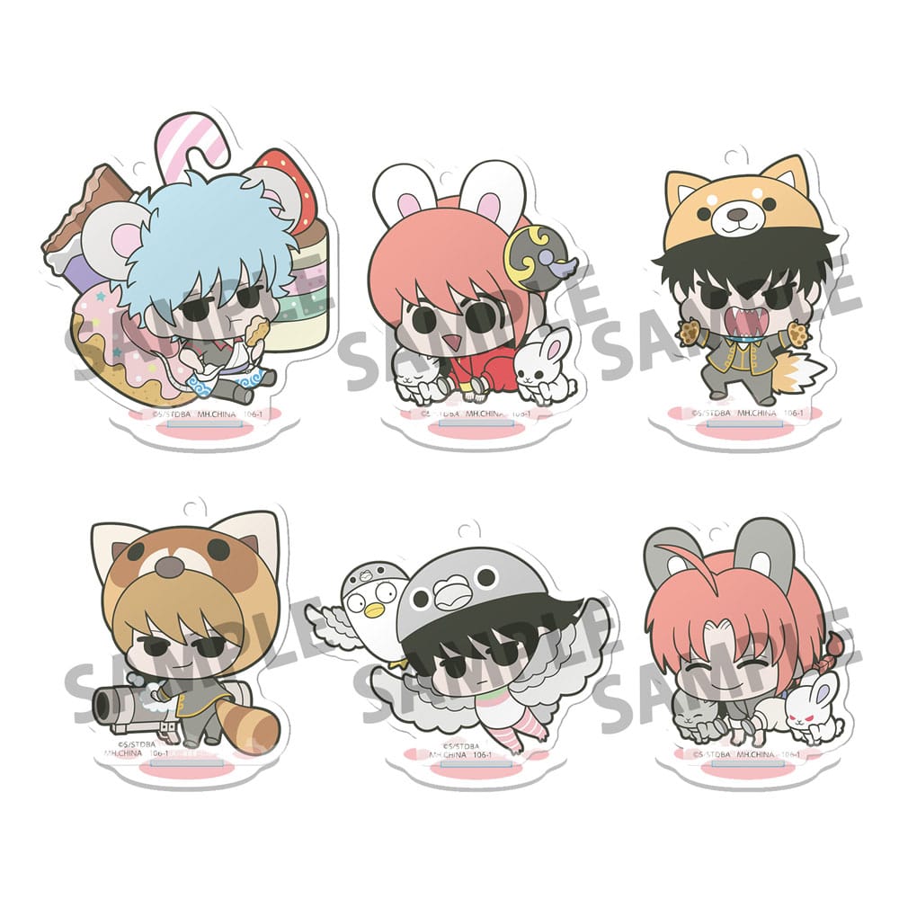 Gintama 6 Acryl Figuren Prince Hata & Animal Paradise 6 cm Acryl Stand Yokina