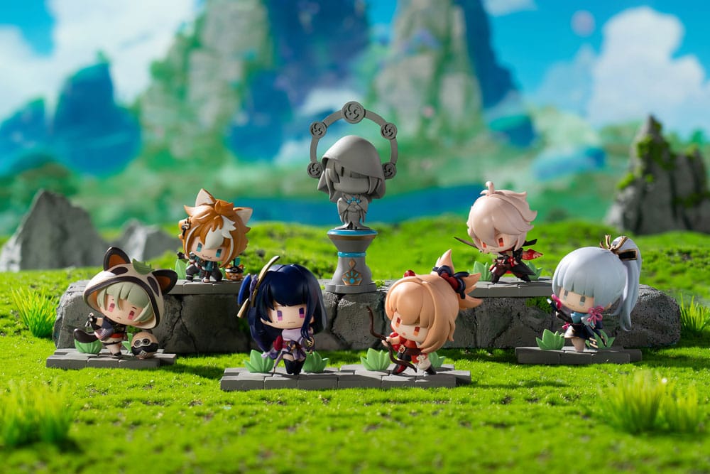 Genshin Impact Battle Scene Collection Mini-Figuren 6er-Pack Inazuma Edition 6 cm Minifiguren Yokina