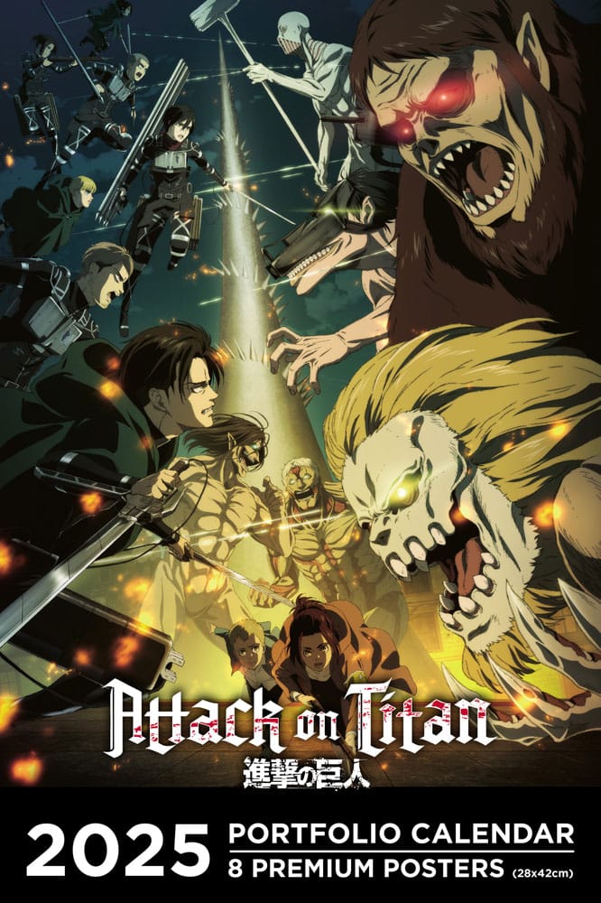 Attack on Titan Portfolio Kalender 2025 - Englische Ver. Kalender Yokina