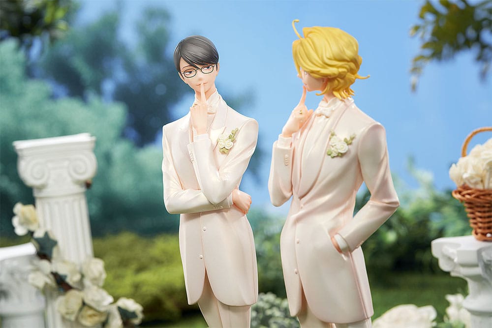 Doukyusei PVC Statuen 2er-Set 1/7 Hikaru Kusakabe & Licht Sajo: Wedding Ver. 24 cm Scalefiguren Yokina