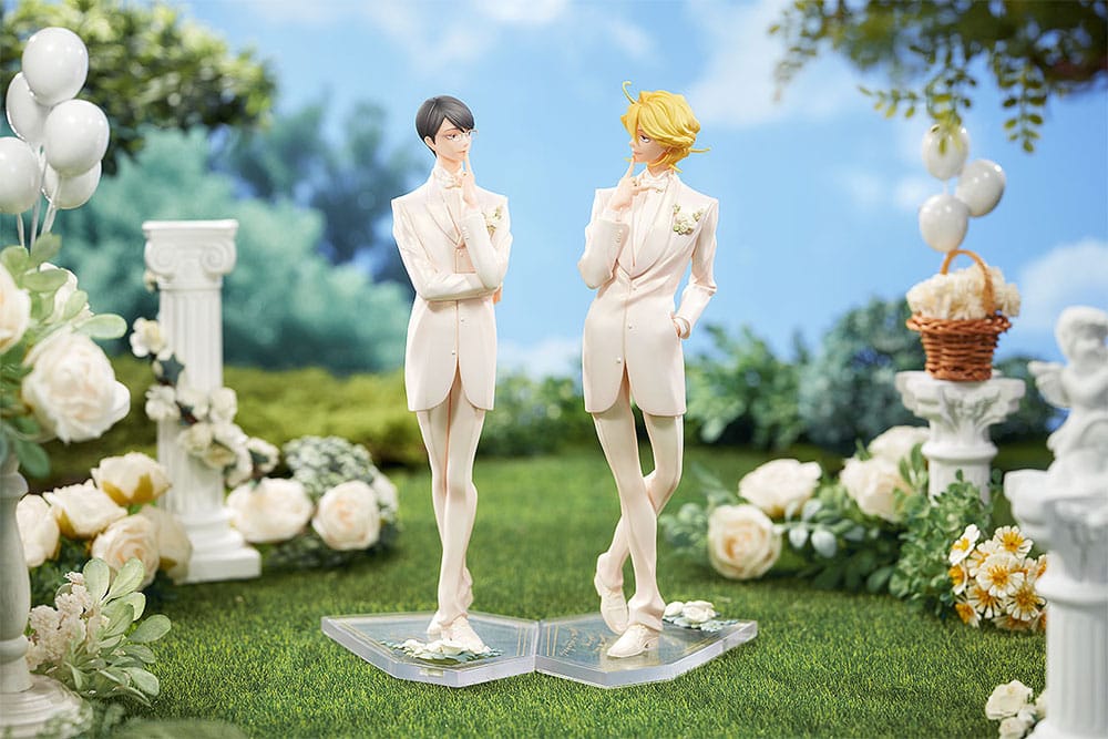 Doukyusei PVC Statuen 2er-Set 1/7 Hikaru Kusakabe & Licht Sajo: Wedding Ver. 24 cm Scalefiguren Yokina