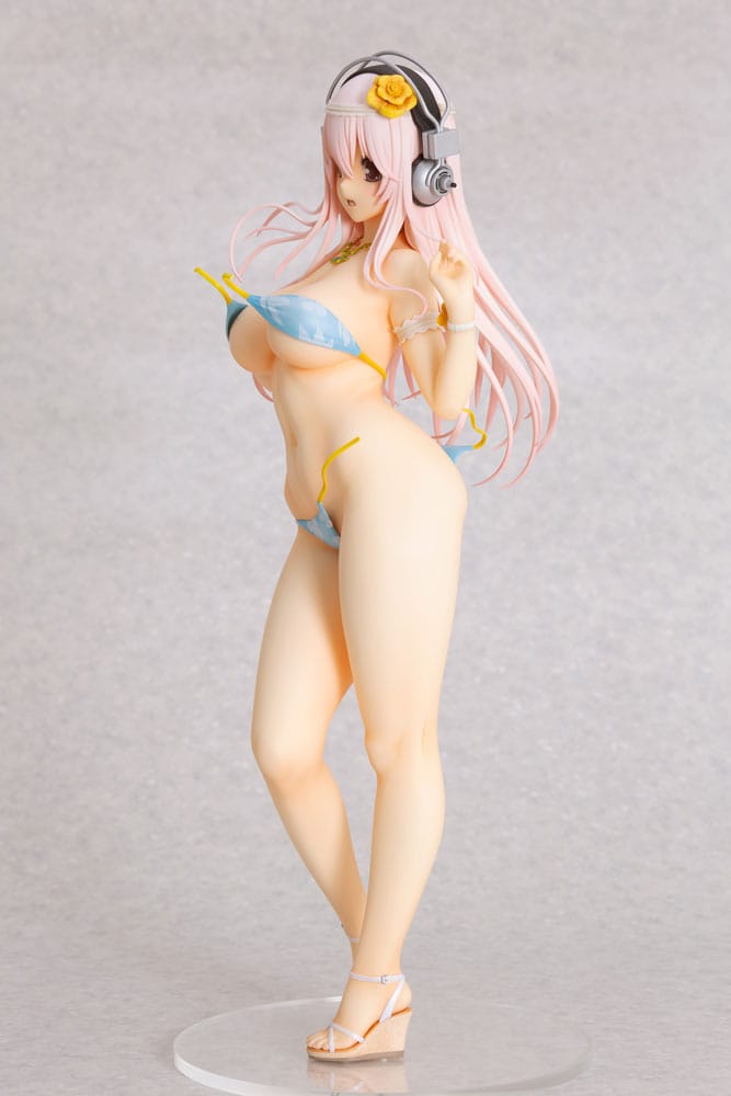 Super Sonico PVC Statue 1/4.5 Super Sonico Summer Vacation Ver. 35 cm Scalefiguren Yokina