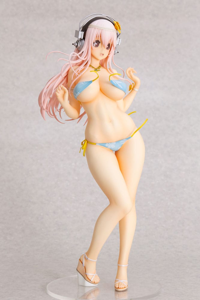 Super Sonico PVC Statue 1/4.5 Super Sonico Summer Vacation Ver. 35 cm Scalefiguren Yokina