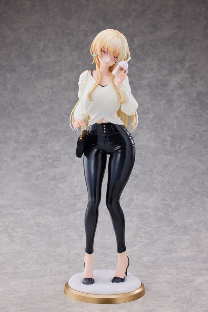 Original Character Statue 1/4 Aoi Koigakubo Illustrated by Fujiko Leather Pants Deluxe Edition 42 cm Scalefiguren Yokina