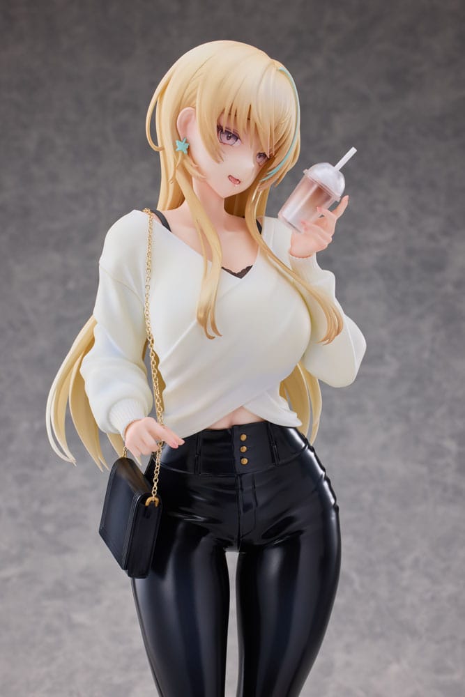 Original Character Statue 1/4 Aoi Koigakubo Illustrated by Fujiko Leather Pants Deluxe Edition 42 cm Scalefiguren Yokina
