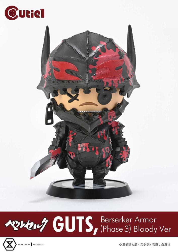 Berserk Cutie1 PVC Figur Guts Berserker Armor (Phase 3) Bloody Ver. 12 cm Prizefiguren Yokina