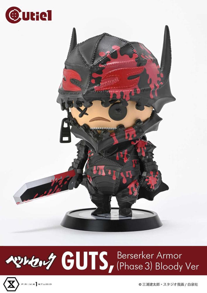 Berserk Cutie1 PVC Figur Guts Berserker Armor (Phase 3) Bloody Ver. 12 cm Prizefiguren Yokina