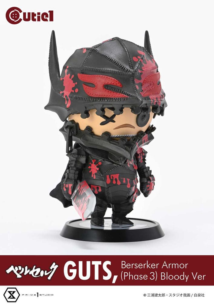 Berserk Cutie1 PVC Figur Guts Berserker Armor (Phase 3) Bloody Ver. 12 cm Prizefiguren Yokina