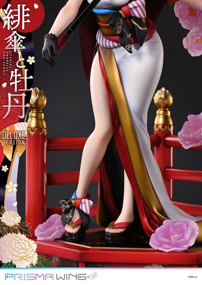 Original Illustration by Fuzichoco Prisma Wing PVC Statue 1/7 Scarlet Umbrella And Peony Deluxe Version 32 cm Scalefiguren Yokina