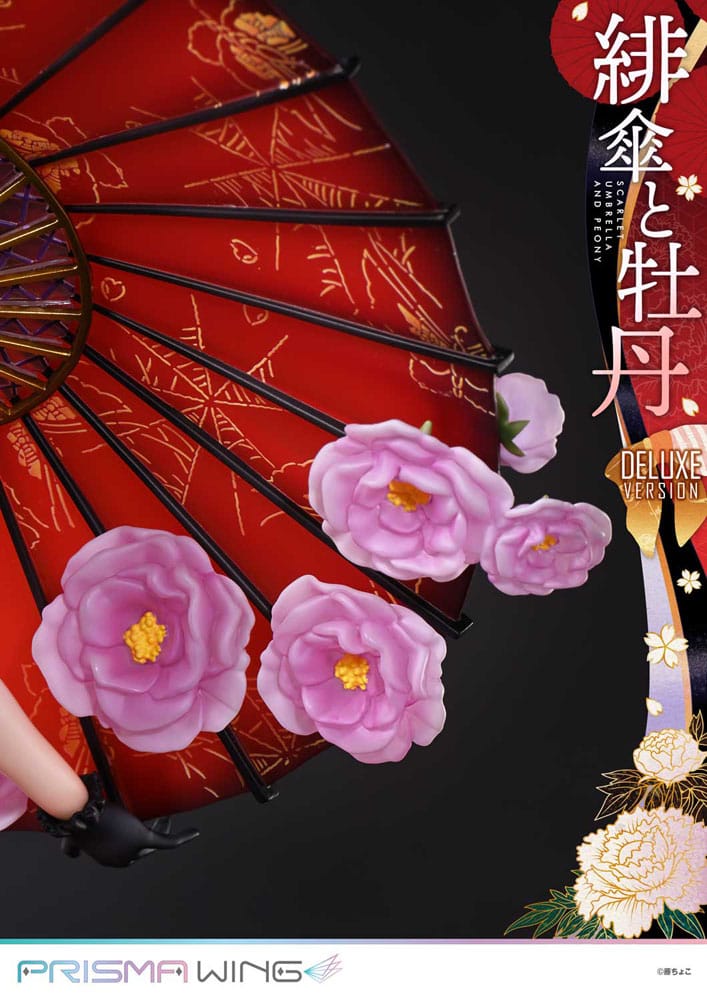 Original Illustration by Fuzichoco Prisma Wing PVC Statue 1/7 Scarlet Umbrella And Peony Deluxe Version 32 cm Scalefiguren Yokina