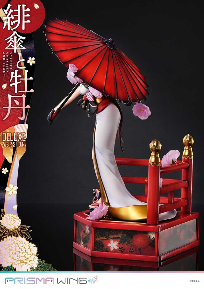 Original Illustration by Fuzichoco Prisma Wing PVC Statue 1/7 Scarlet Umbrella And Peony Deluxe Version 32 cm Scalefiguren Yokina