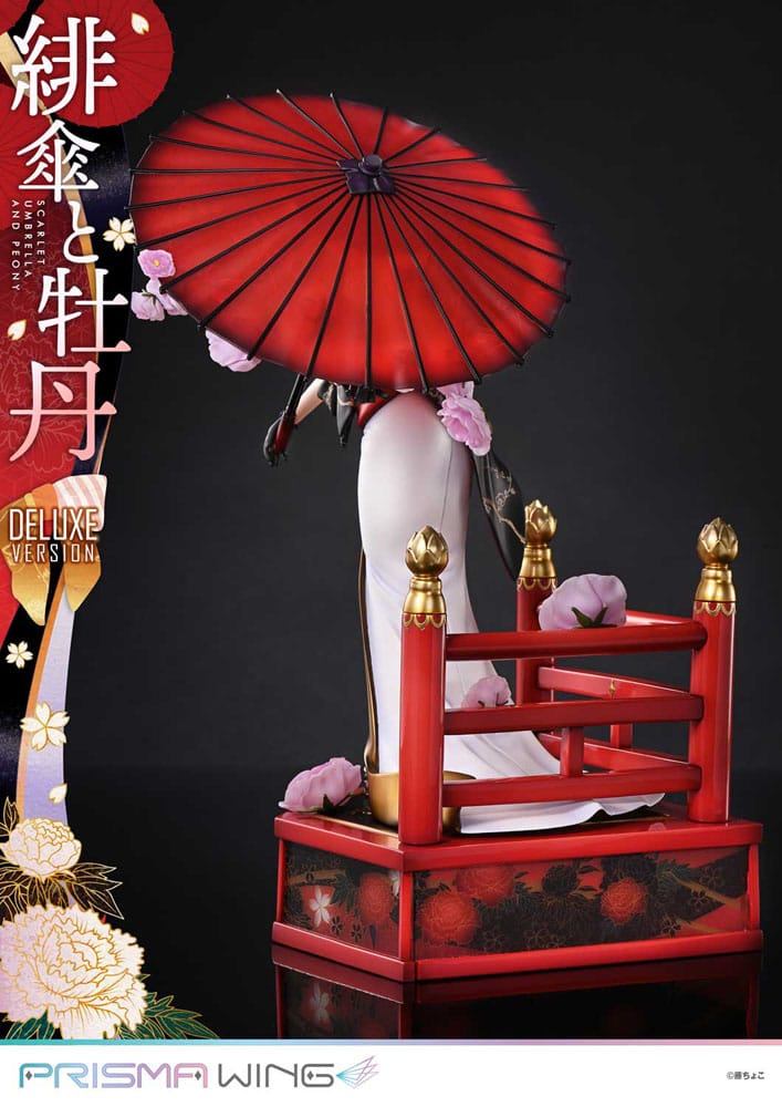 Original Illustration by Fuzichoco Prisma Wing PVC Statue 1/7 Scarlet Umbrella And Peony Deluxe Version 32 cm Scalefiguren Yokina
