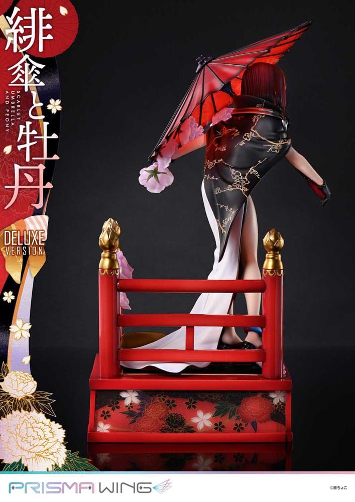 Original Illustration by Fuzichoco Prisma Wing PVC Statue 1/7 Scarlet Umbrella And Peony Deluxe Version 32 cm Scalefiguren Yokina