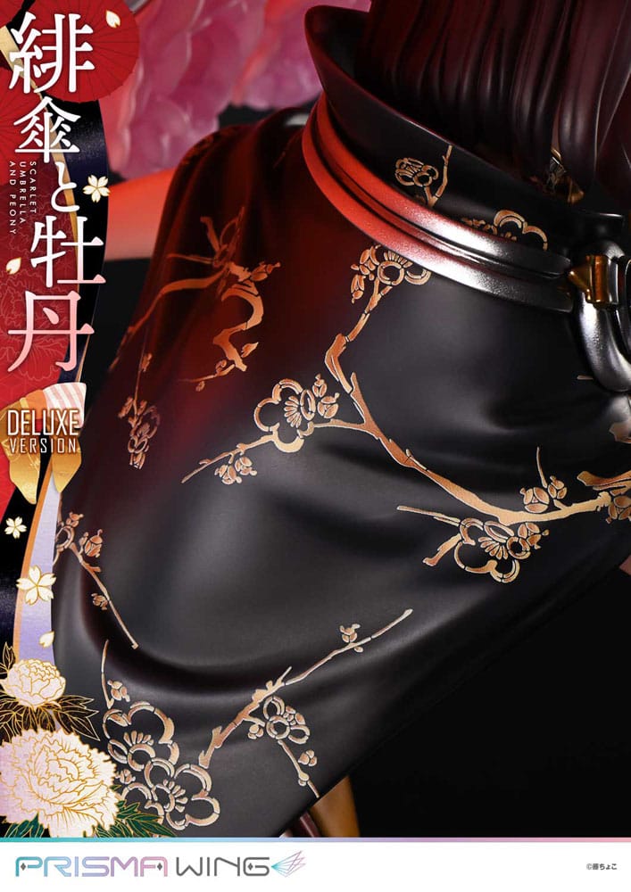 Original Illustration by Fuzichoco Prisma Wing PVC Statue 1/7 Scarlet Umbrella And Peony Deluxe Version 32 cm Scalefiguren Yokina