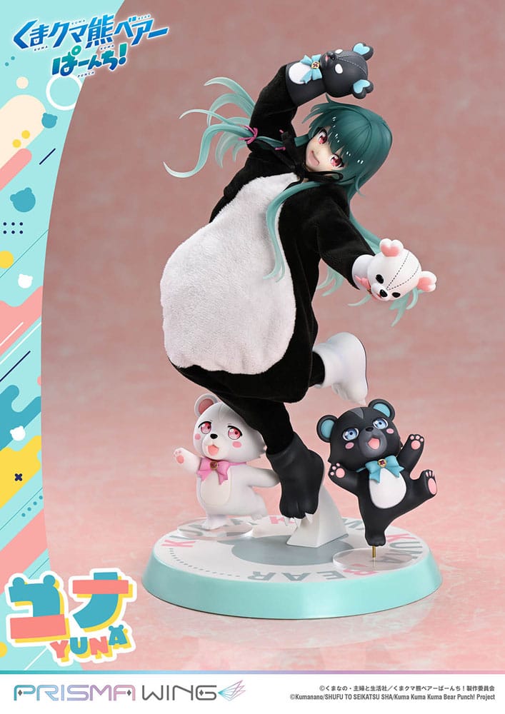 Kuma Kuma Kuma Bear Punch! Prisma Wing PVC Statue 1/7 Yuna 28 cm Scalefiguren Yokina