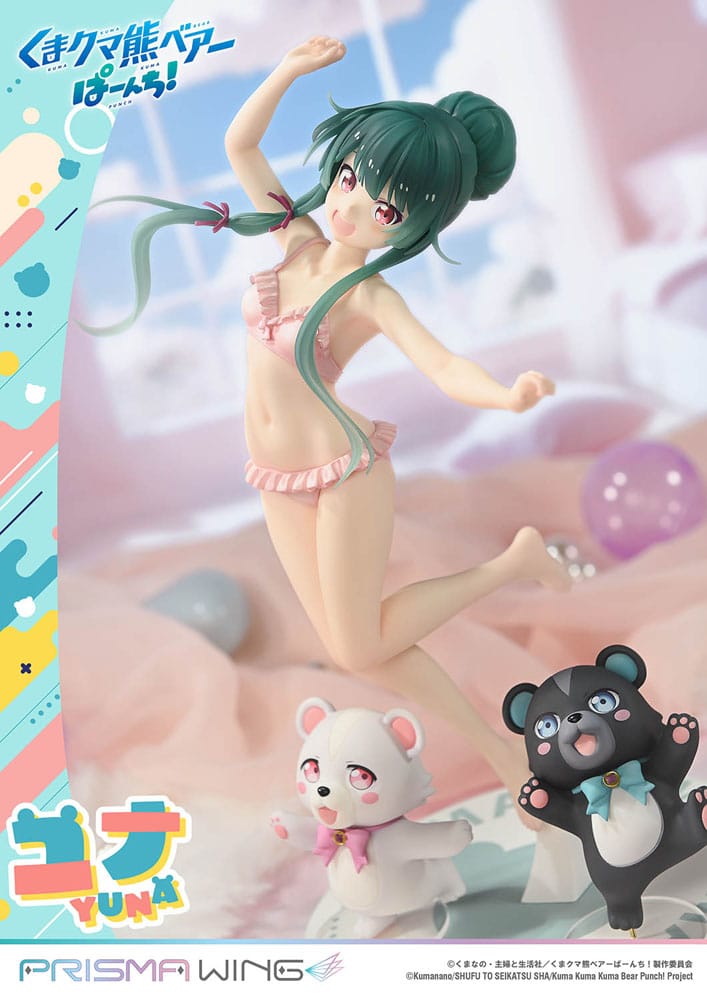 Kuma Kuma Kuma Bear Punch! Prisma Wing PVC Statue 1/7 Yuna 28 cm Scalefiguren Yokina