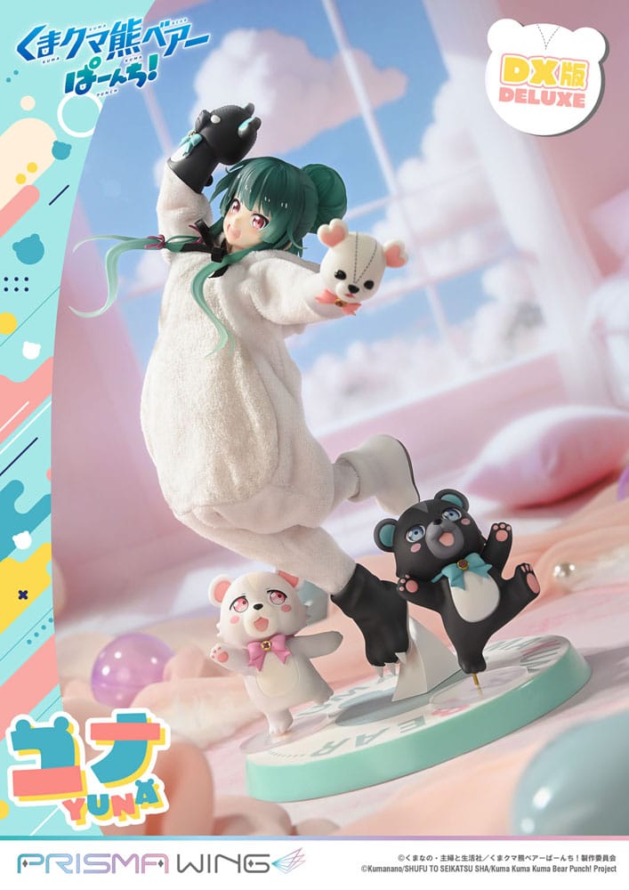 Kuma Kuma Kuma Bear Punch! Prisma Wing PVC Statue 1/7 Yuna Deluxe Version 28 cm Scalefiguren Yokina