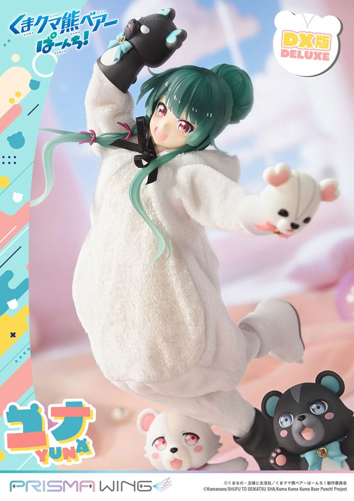 Kuma Kuma Kuma Bear Punch! Prisma Wing PVC Statue 1/7 Yuna Deluxe Version 28 cm Scalefiguren Yokina